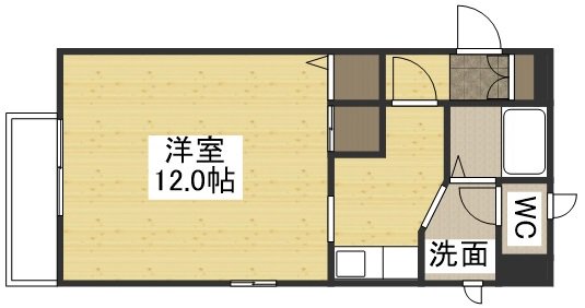 【間取図】お部屋の間取りとなります。岐阜駅前ウィークリーマンション岐阜駅前マンスリーマンションなら弊社にお任せ下さい‼