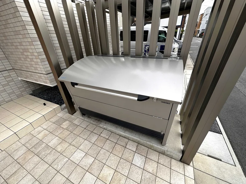 【ゴミ捨て場】敷地内に完備♪岐阜駅前ウィークリーマンションではゴミ出しも楽々♪長期利用可能なマンスリーマンションプランもあります★