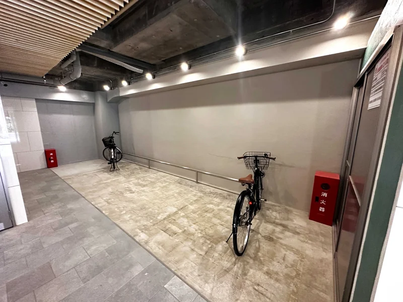 【駐輪場】岐阜駅前(オーキッドパーク前)ウィークリーマンション、マンスリーマンションでは、自転車の持ち入れも可能です♪一部の物件ではレンタル自転車も行っているのでお問い合わせください(^_-)-☆