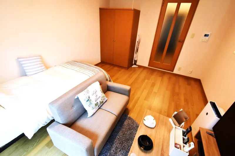 ソファ付き！　リネン類もご用意しております！