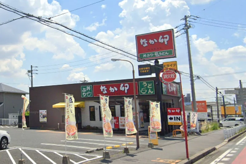 なか卯 江南宮後店まで徒歩7分。