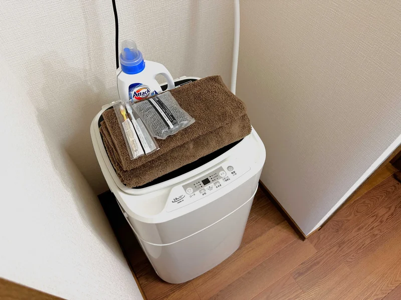 【収納完備】掃除機完備‼収納も広いので、滋賀大津駅前滞在中のウィークリーマンション生活も快適自在に過ごせますね♪【手続き簡単３分・保証人不要・敷金、礼金初期費用仲介手数料０円・対面契約不要・電子契約可】