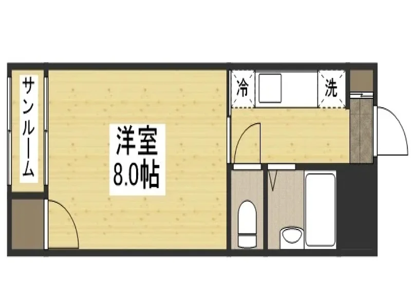 【間取り】富山県高岡市ウィークリーマンションの間取です。富山県高岡市人気格安マンスリーマンション★【格安】