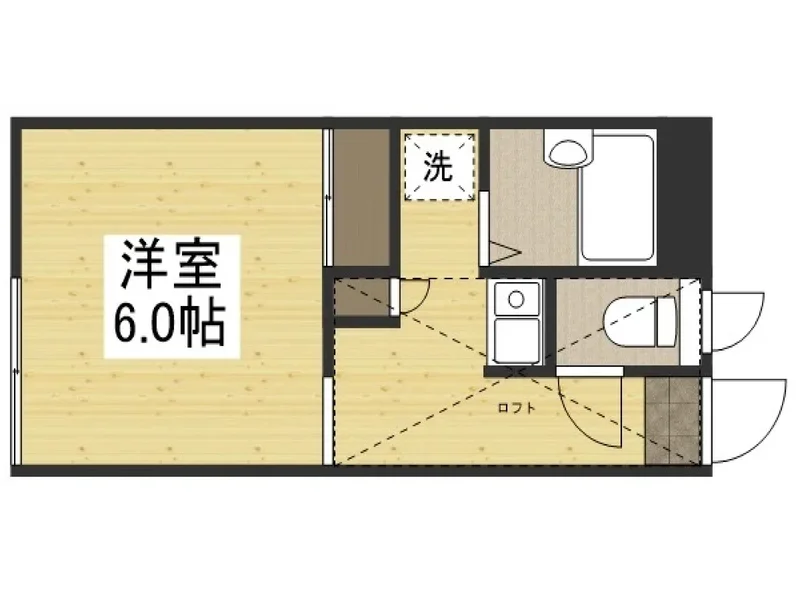 【間取図】お部屋の間取りとなります。高岡(高岡市役所前)ウィークリーマンション高岡(高岡市役所前)マンスリーマンションなら弊社にお任せ下さい‼