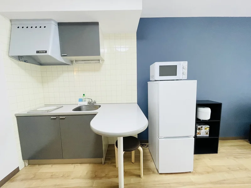 １口コンロ付♪スーパーで食材を買ってきたらすぐにお料理に取り掛かれます！