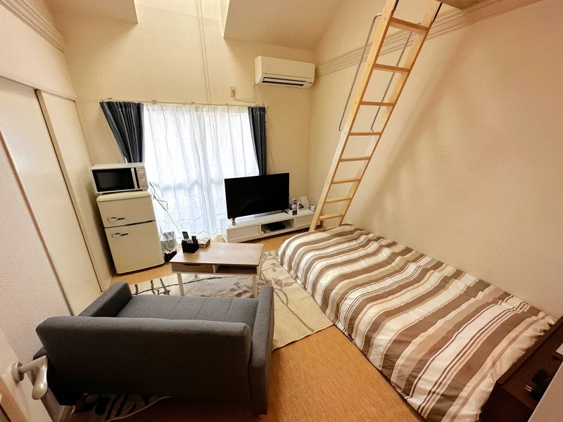 【間取図】大人気の1Kタイプ高岡駅前ウィークリーマンション♪広々使えて高岡駅前人気格安マンスリーマンション★