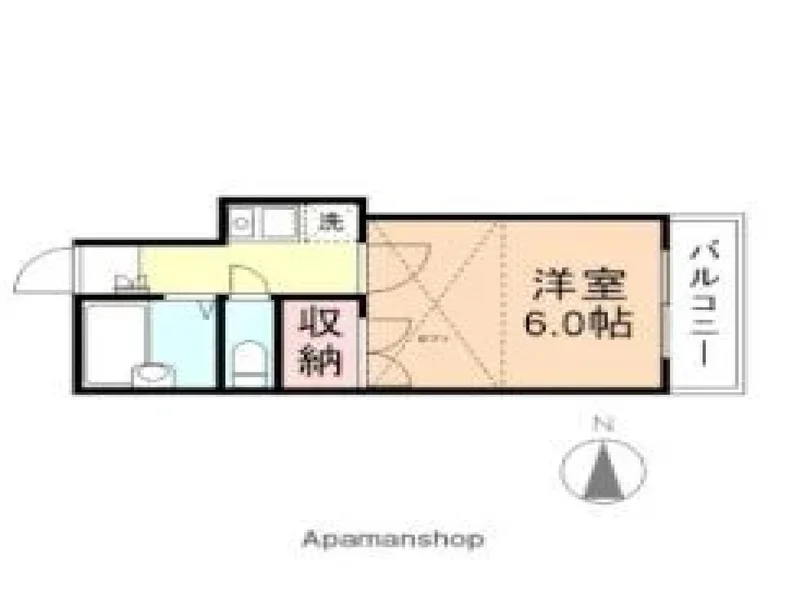【間取図イメージ】大人気の1Kタイプ高岡（砺波・氷見・小矢部・射水エリア）ウィークリーマンション♪広々使えて高岡（砺波・氷見・小矢部・射水エリア）人気格安マンスリーマンション★