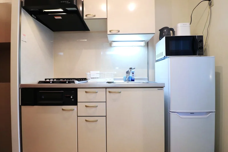 システムキッチンで自炊をして栄養管理も！