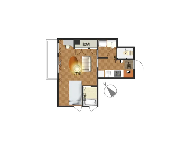 香川県高松市ウィークリーマンションの間取です。香川県高松市人気格安マンスリーマンション★【格安】