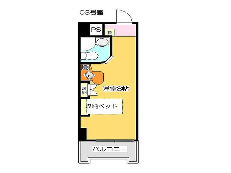 【間取図イメージ】お部屋の間取りとなります。片原町駅前(北浜町)ウィークリーマンション片原町駅前(北浜町)マンスリーマンションなら弊社にお任せ下さい‼