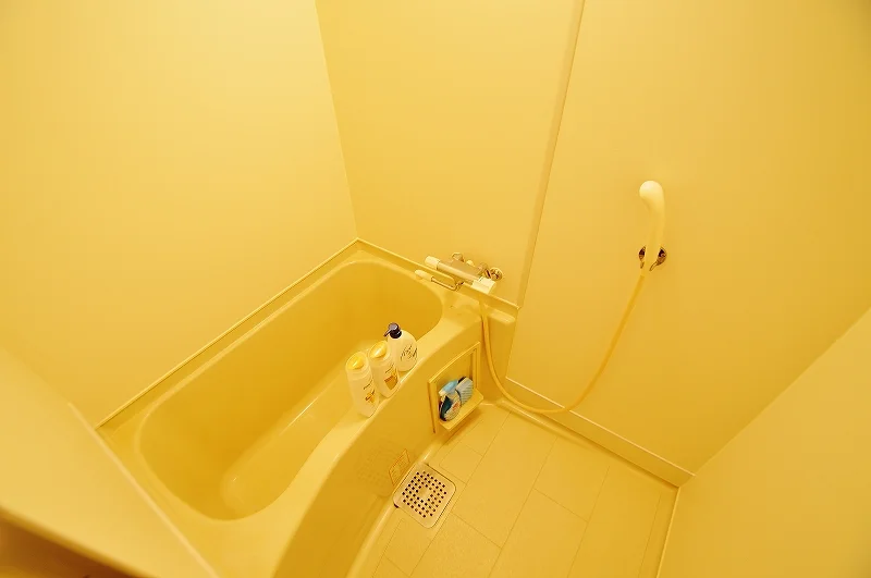 バスルーム画像イメージです♪福井県坂井市(春江駅前)ウィークリーマンションでは、お風呂用の桶もあるのでごゆっくりと快適にご利用いただけます★