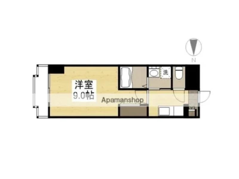 【間取図イメージ】大人気の1Kタイプ松坂市(松坂駅前)ウィークリーマンション♪広々使えて松坂市(松坂駅前)人気格安マンスリーマンション★