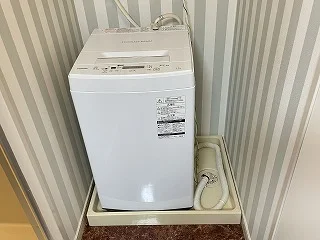 洗濯機は室内に設置しております♪入居後すぐにご利用が可能です(^^♪タオル1式分もご用意しております☆彡