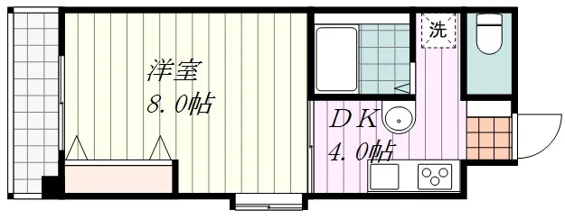 １DKのお部屋です☆☆電子キーなので、入居がとてもラクです＾＾