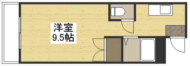 【間取り】JR岡山駅東口前ウィークリーマンションの間取です。JR岡山駅東口前人気格安マンスリーマンション★全国４７都道府県で展開しているのは弊社だけ★【格安・手続き簡単・電子契約対応】