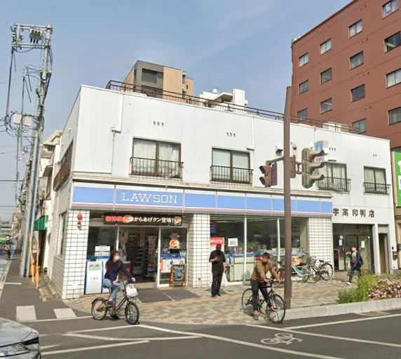 ローソン 後楽園通店まで徒歩8分、550m。