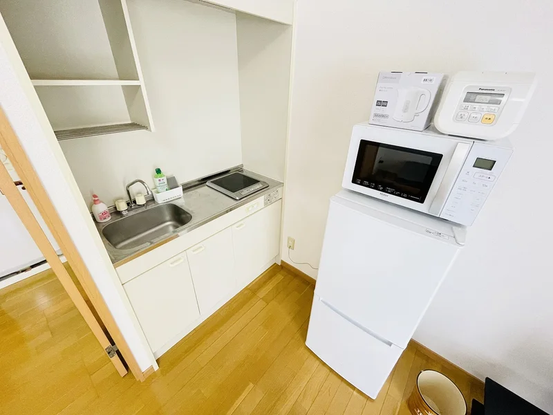 ＩＨ１口コンロ付♪スーパーで食材を買ってきたらすぐにお料理に取り掛かれます！