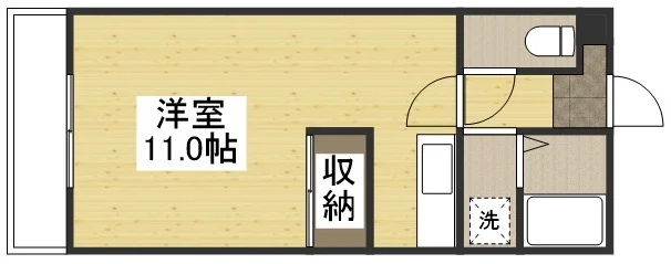 Kマンスリー大垣(坂下町)の間取り図です。