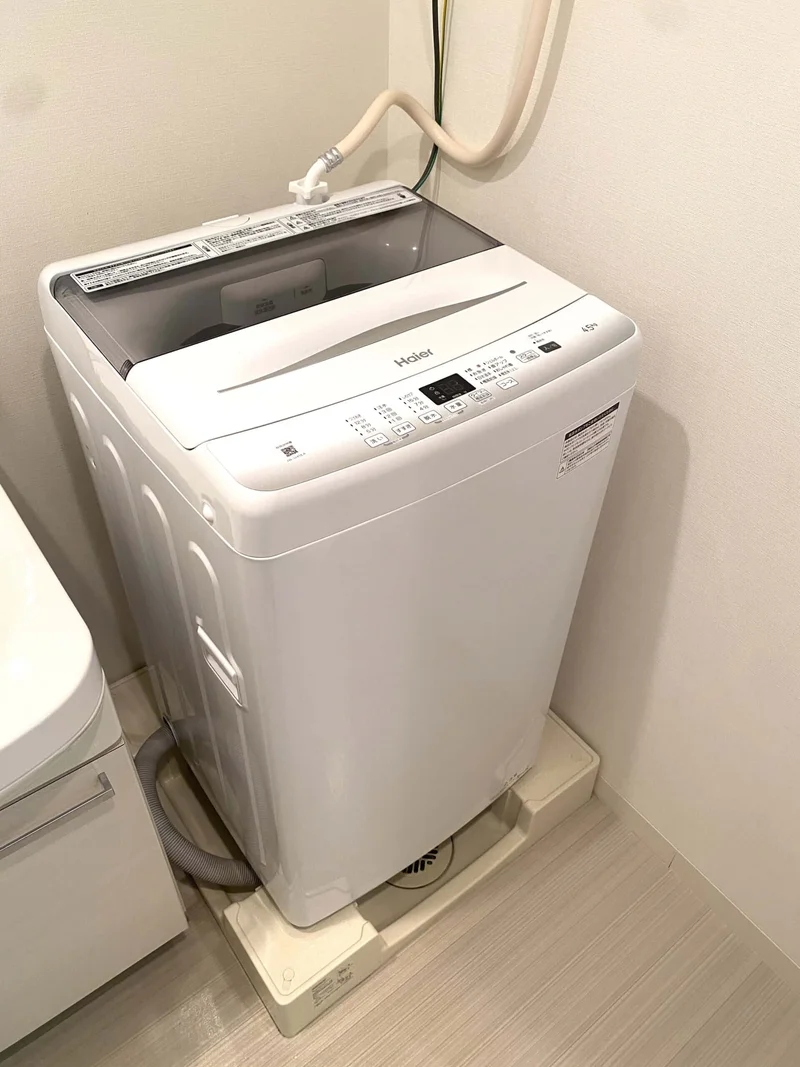 洗濯機も完備♪