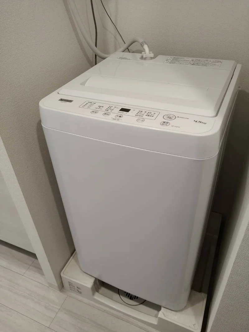 洗濯機完備♪