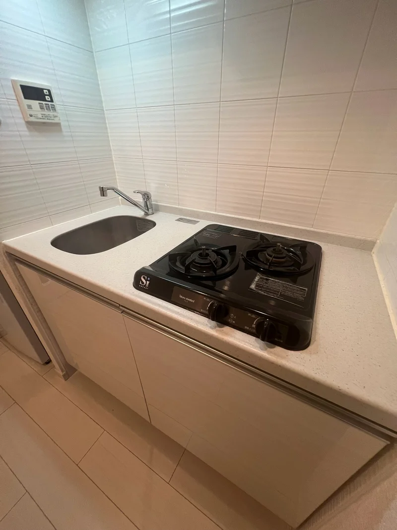 2口ガスコンロでお料理も楽ちん♪♪