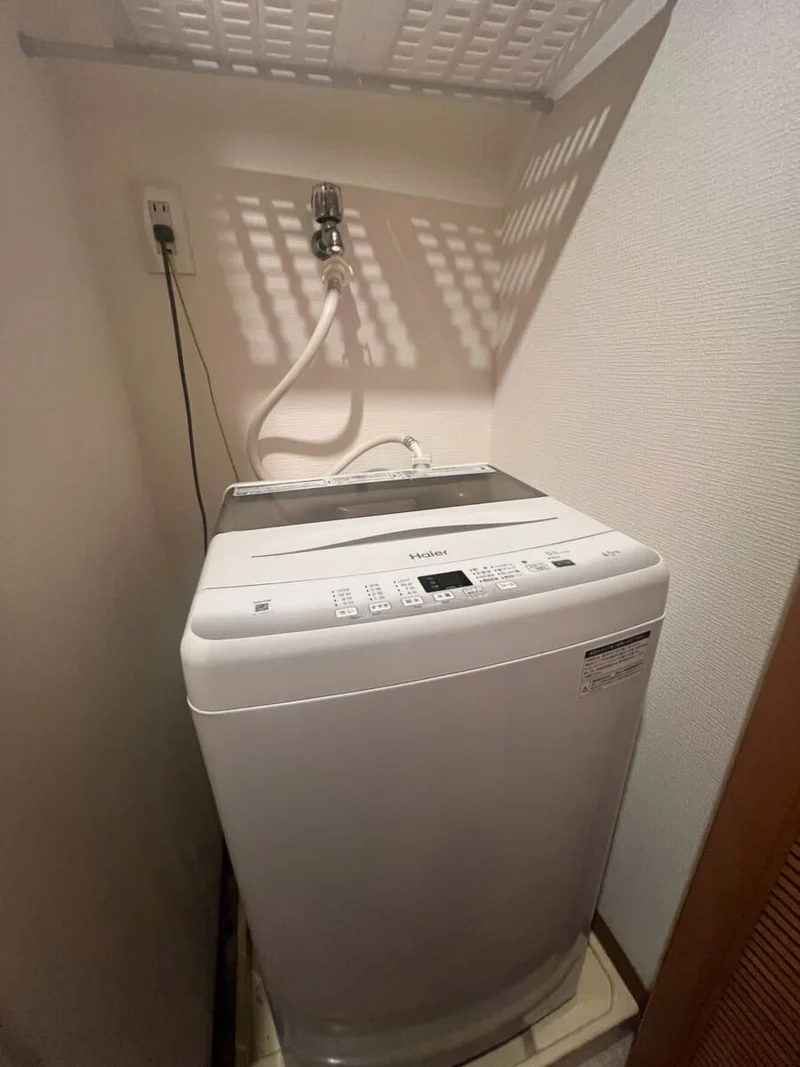 洗濯機完備♪