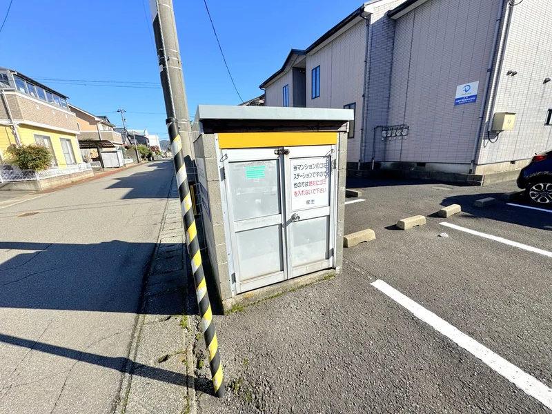 【ゴミ捨て場】敷地内に完備♪福井市ウィークリーマンションではゴミ出しも楽々♪長期利用可能なマンスリーマンションプランもあります★