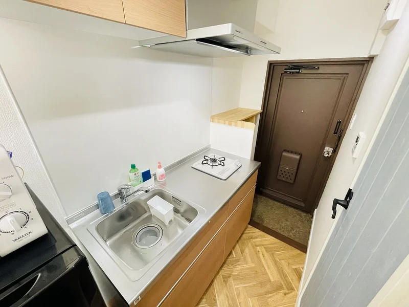 １口コンロ付♪スーパーで食材を買ってきたらすぐにお料理に取り掛かれます！