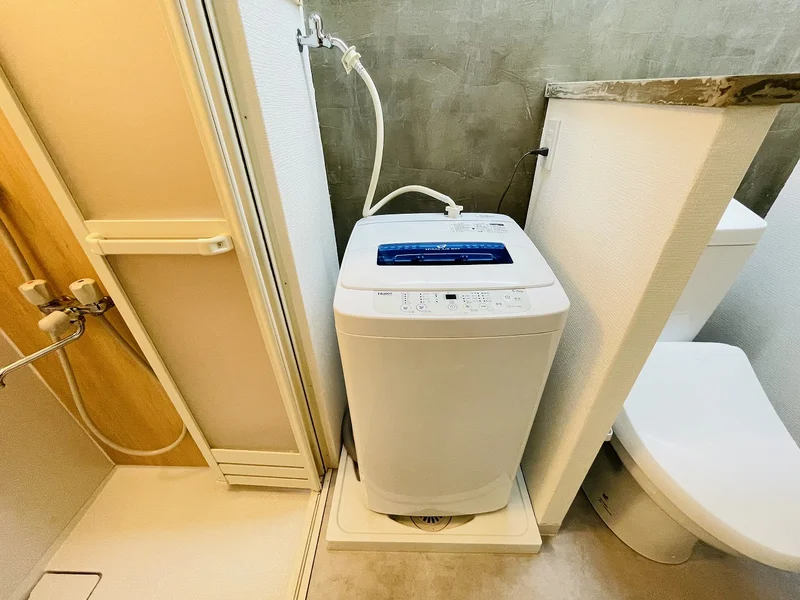 洗濯機は室内に設置しております♪入居後すぐにご利用が可能です(^^♪タオル1式分もご用意しております☆彡