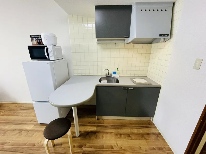 １口コンロ付♪スーパーで食材を買ってきたらすぐにお料理に取り掛かれます！