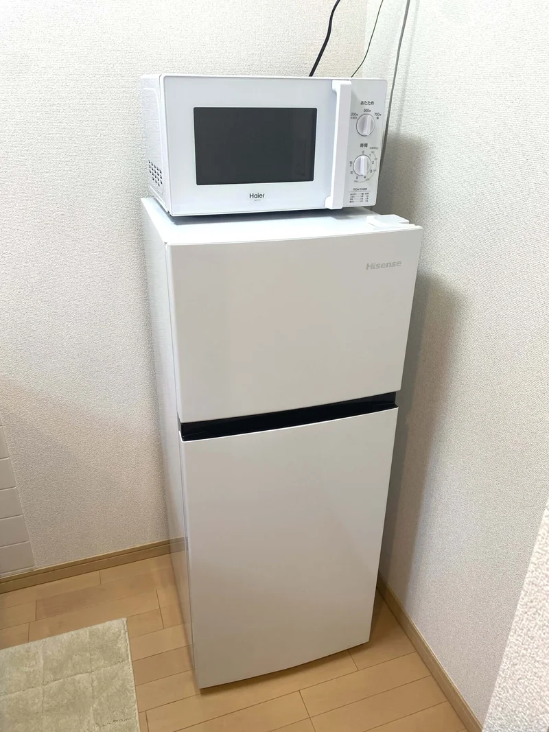 冷蔵庫・電子レンジもありますよ♪