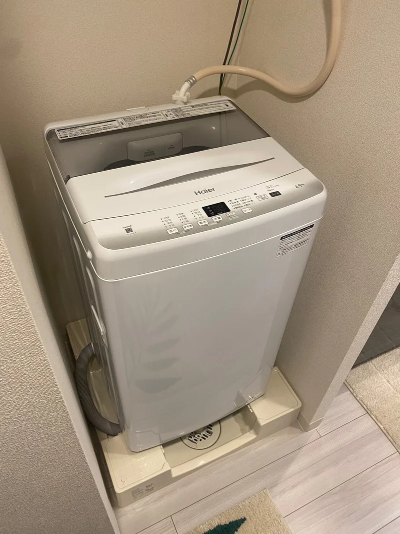 洗濯機も完備♪