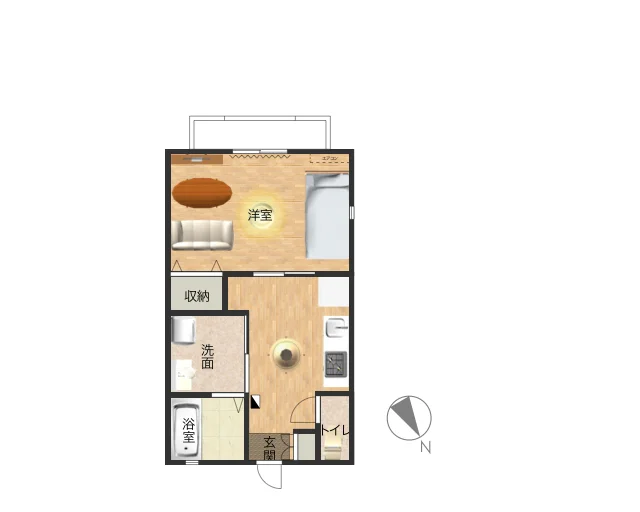 複数名利用可能なマンスリーマンション！　バストイレ別・独立洗面台ありの設備の整ったお部屋！