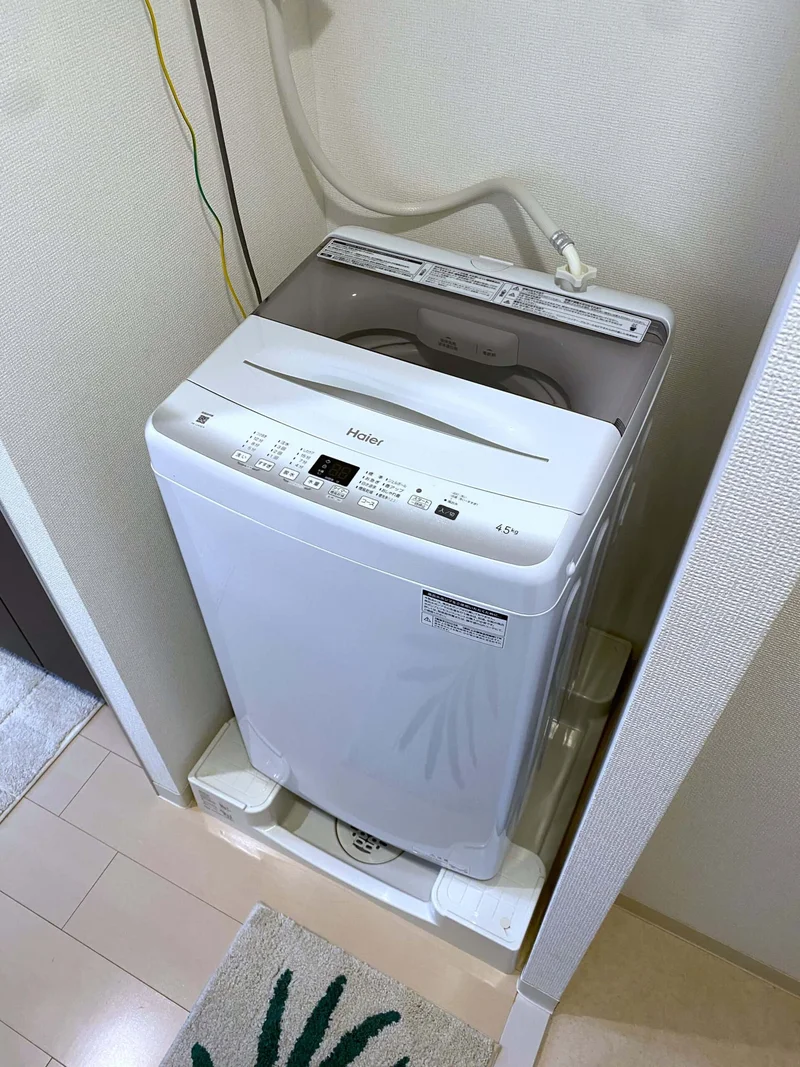 洗濯機も完備♪