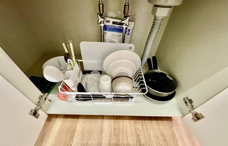 お鍋・フライパン・包丁・まな板などの調理器具完備♪鈴鹿市駅前ウィークリーマンションで自炊をしてみてはいかがでしょうか♪