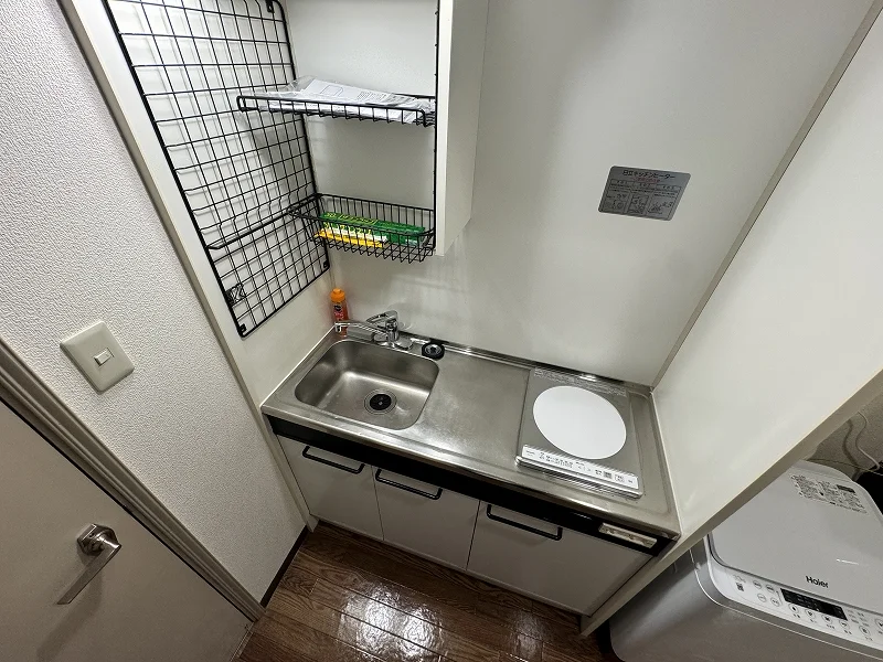 システムキッチンにて手料理　栄養面を考えた食事可能