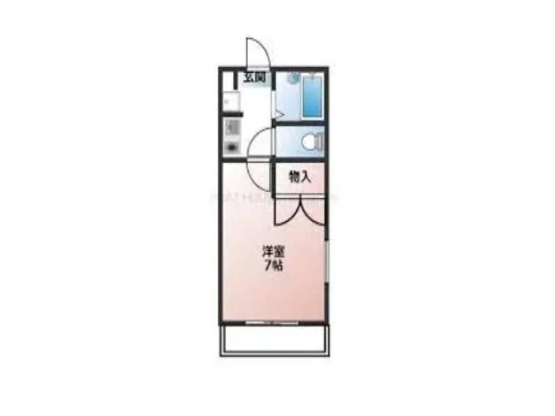 【間取り】高岡ウィークリーマンションの間取です。高岡人気格安マンスリーマンション★【格安】