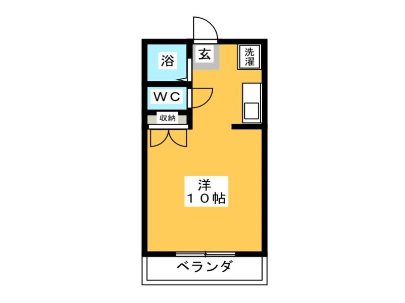【間取図】大人気の1Kタイプ平田駅前(鈴鹿)ウィークリーマンション♪広々使えて平田駅前(鈴鹿)人気格安マンスリーマンション★