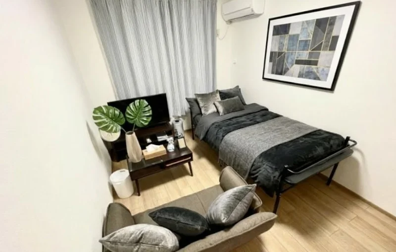 ※植木と額とクッションなどの装飾は写真用です。