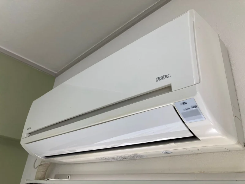 エアコン冷暖房付き！夏場・冬場共に快適にお過ごしいただけます。