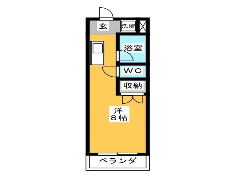 【間取り】伊勢駅前(北口前)ウィークリーマンションの間取です。伊勢駅前(北口前)人気格安マンスリーマンション★【格安】