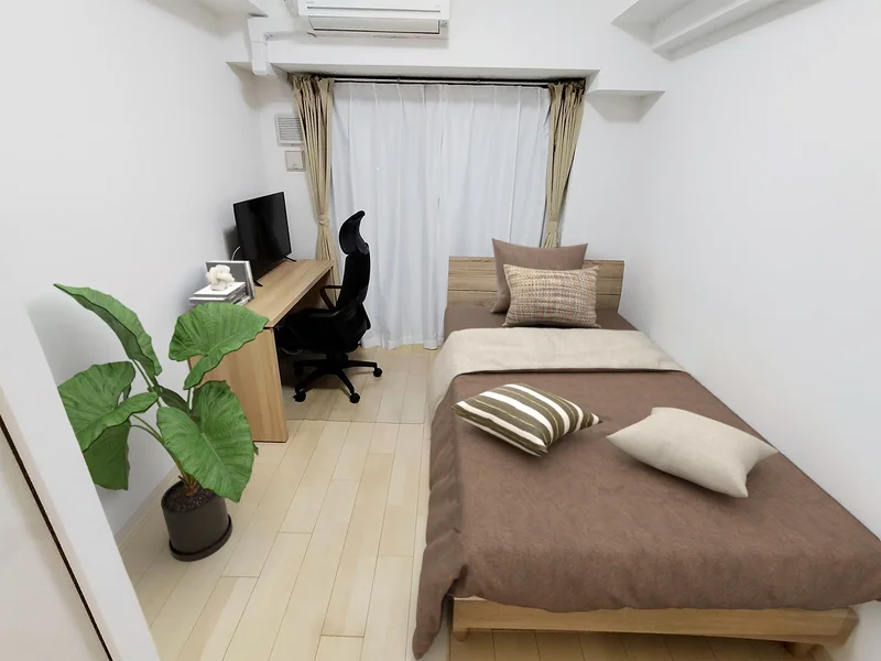 写真はお部屋のイメージです。ラグなどの室内装飾はございません。