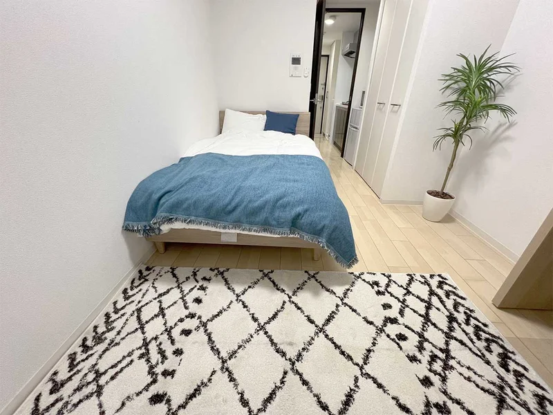 写真はお部屋のイメージです。ラグなどの室内装飾はございません。