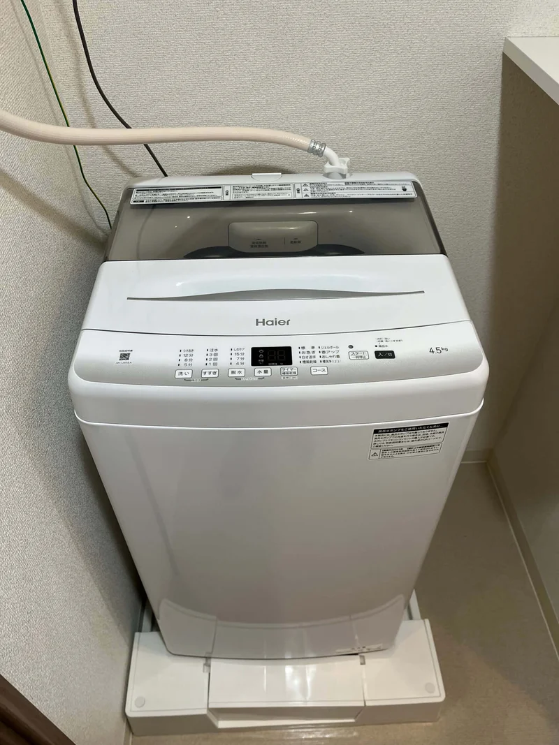 洗濯機も完備♪