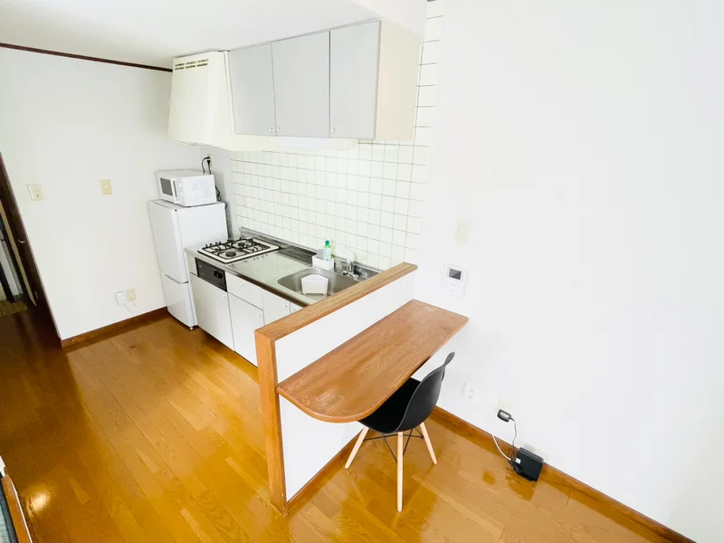 ２口コンロ付♪スーパーで食材を買ってきたらすぐにお料理に取り掛かれます！