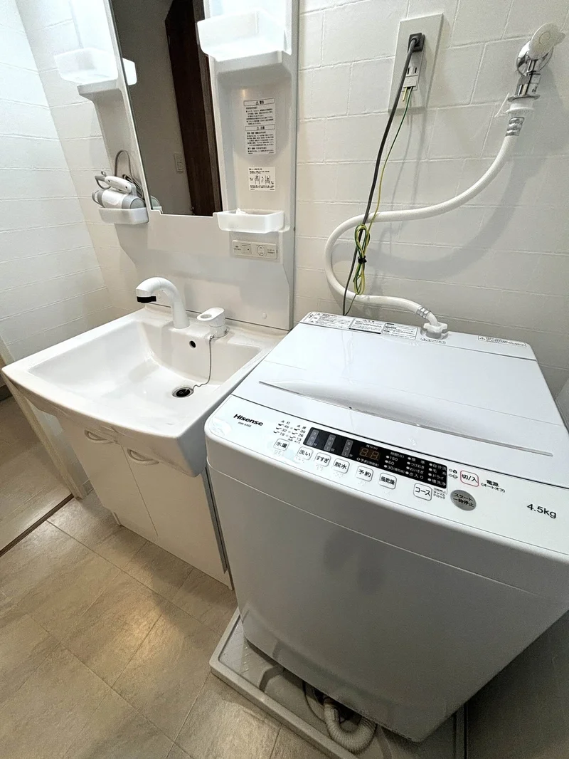 洗濯機もバッチリ完備♪