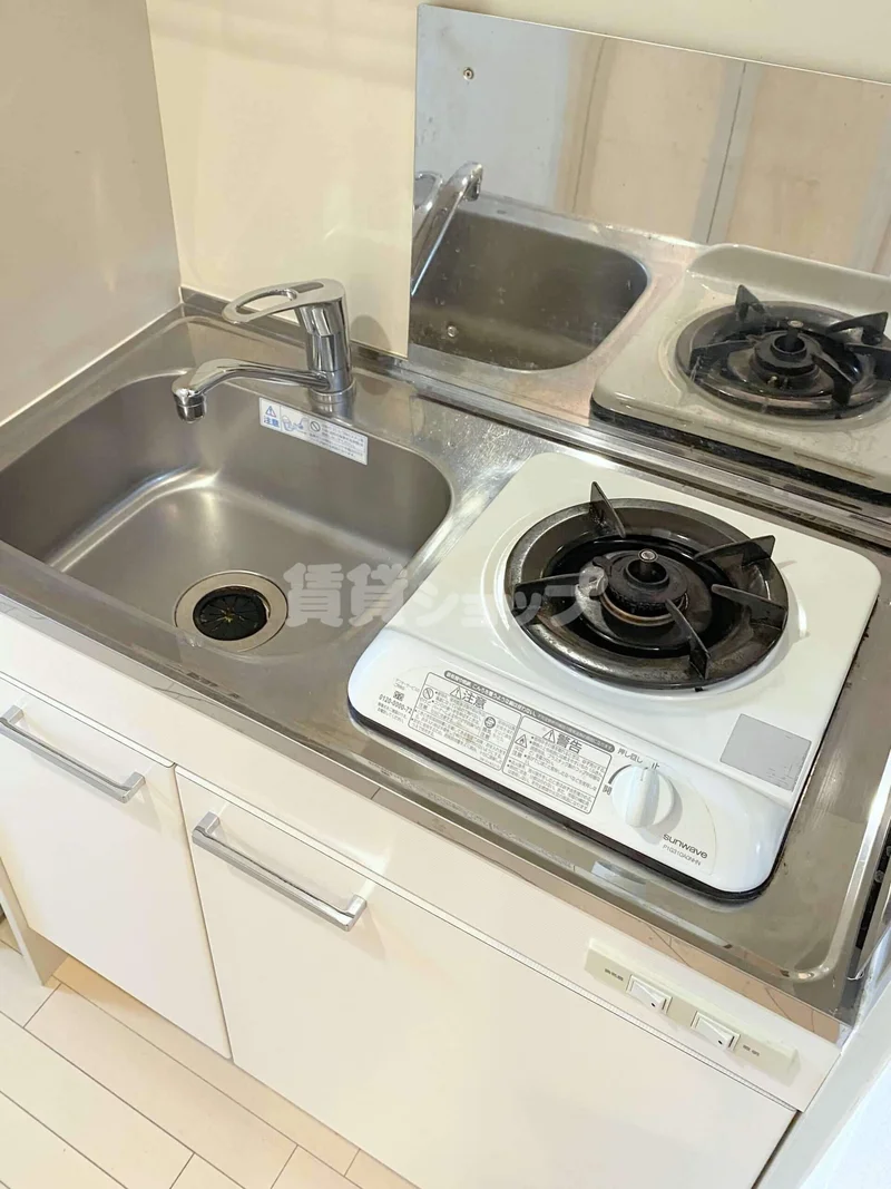 ガスコンロ付きのキッチン♪