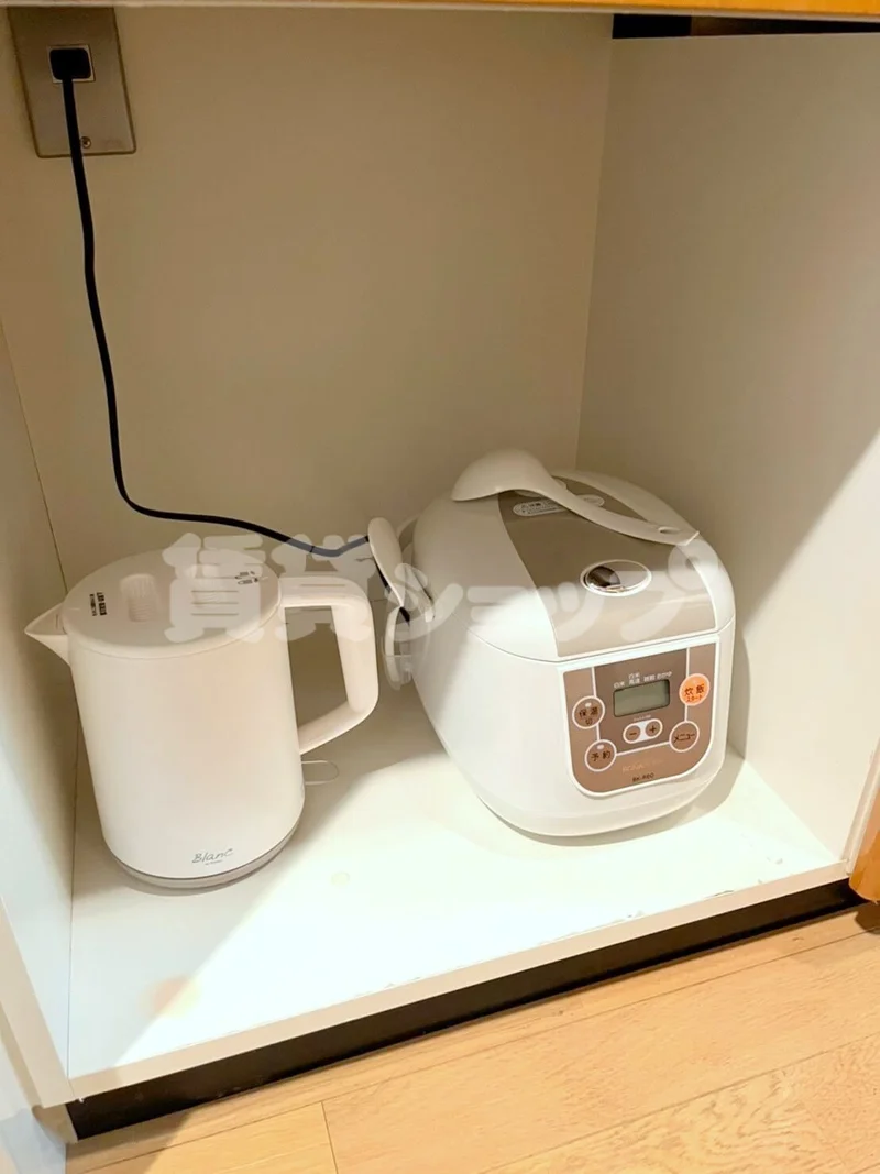 ケトル・炊飯器も完備♪