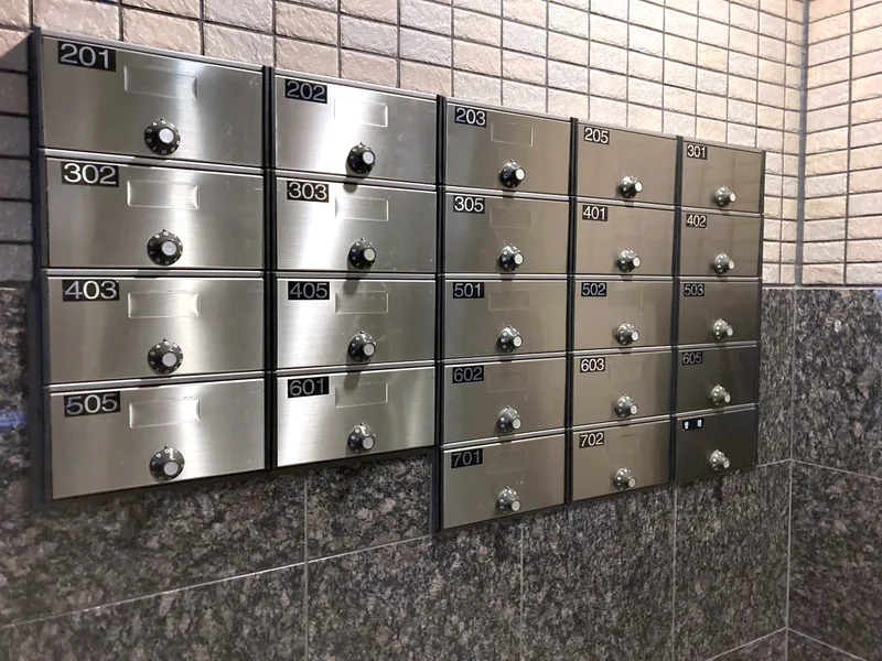 郵便受けあり！郵送物など受け取り可能！