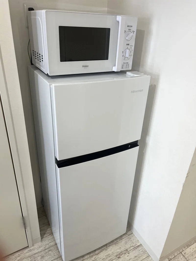 冷蔵庫、電子レンジ、ケトル完備♪